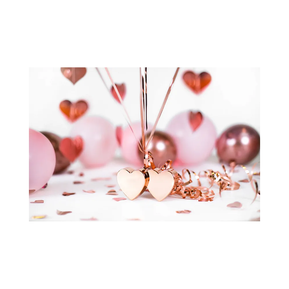 Weight for balloons Hearts - Party Deco - rose gold