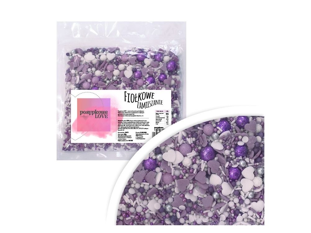 Sugar sprinkles - Violet Confusion, 100 g