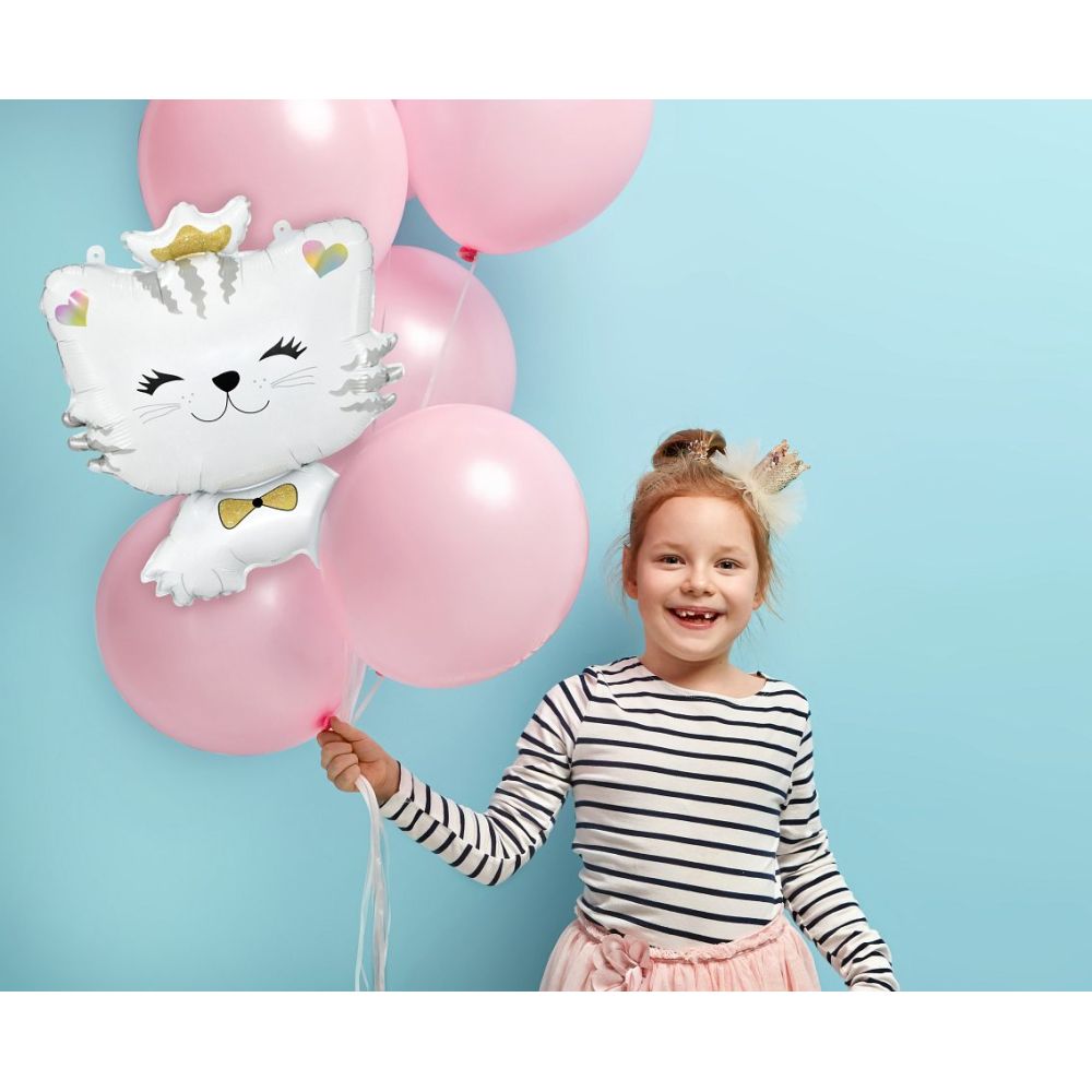 Foil balloon White Cat - GoDan - 39 x 49 cm
