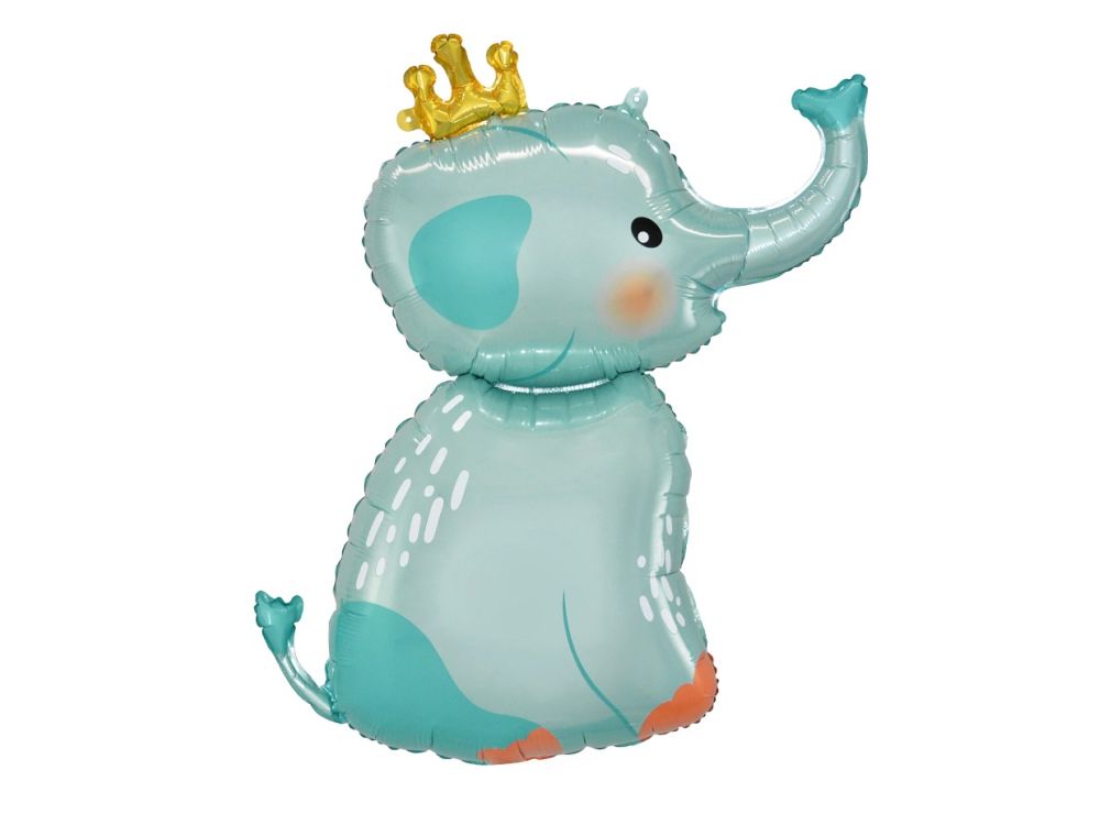 Foil balloon Elephant with crown - GoDan - 55 x 70 cm