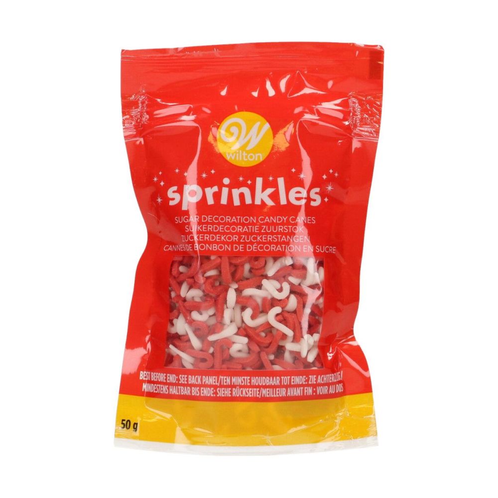 Sugar sprinkles - Wilton - Candy Cane, 50 g