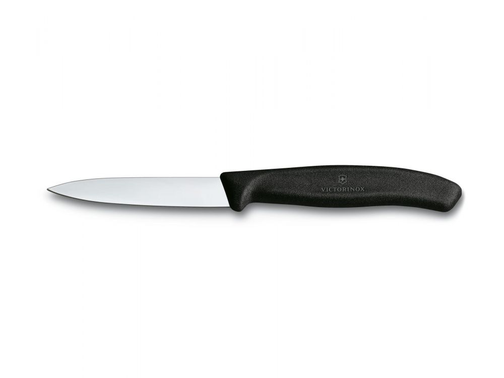 Nóż do warzyw i owoców Swiss Classic - Victorinox - czarny, 8 cm