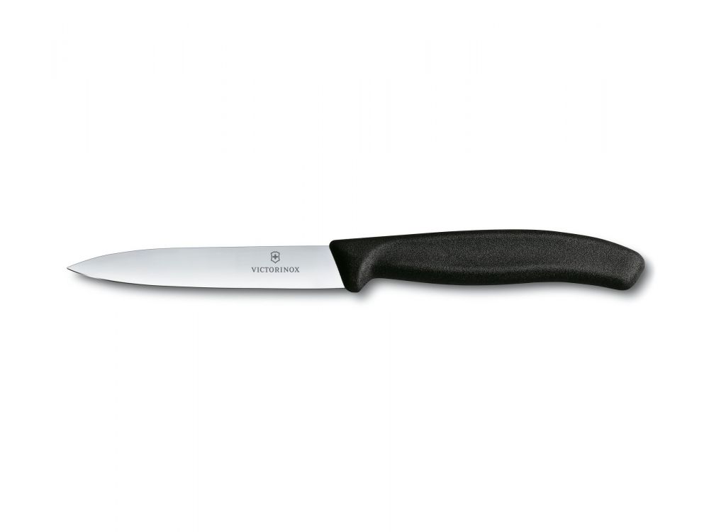 Nóż do warzyw i owoców Swiss Classic - Victorinox - czarny, 10 cm
