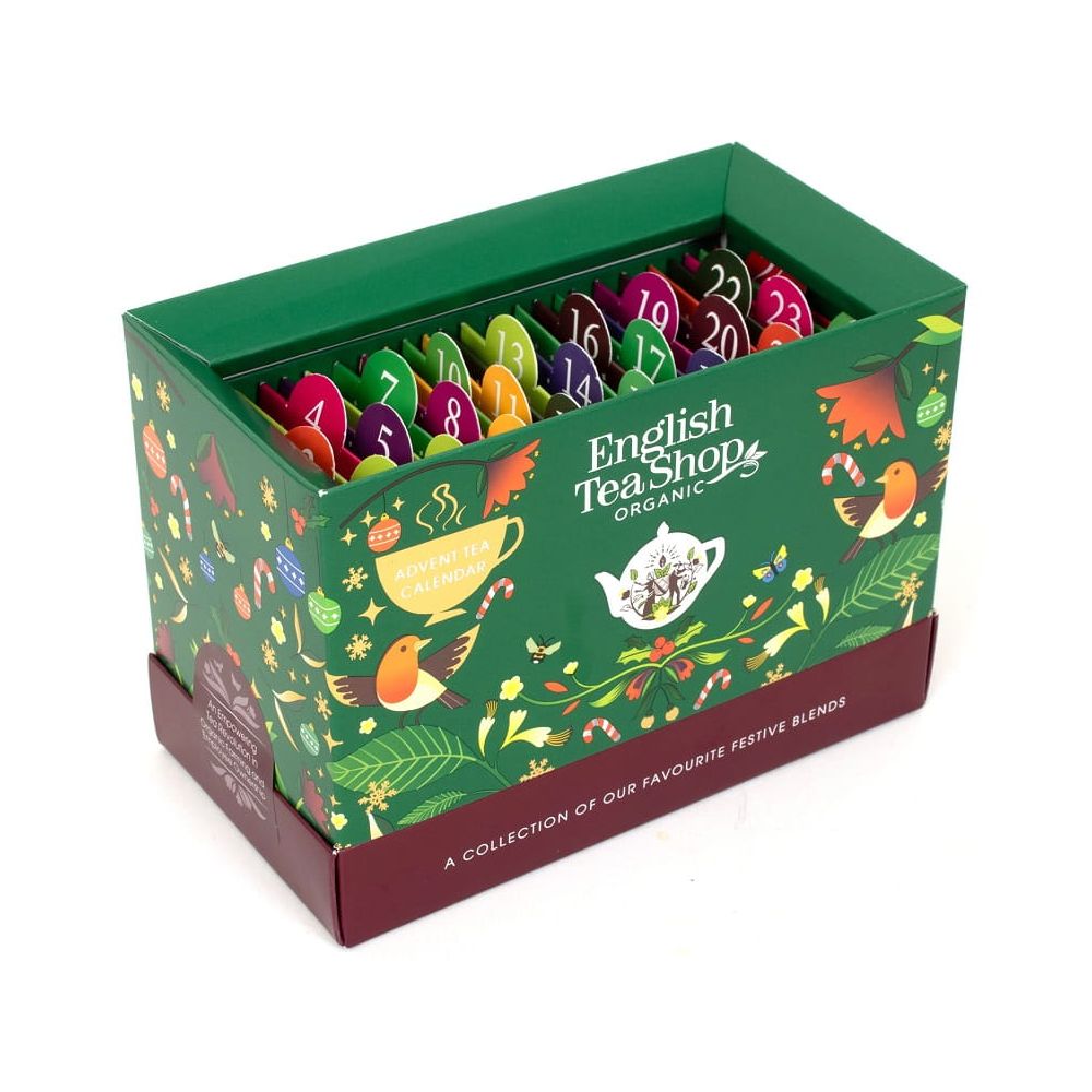 Kalendarz Adwentowy z herbatami - English Tea Shop - zielony, 25 szt.