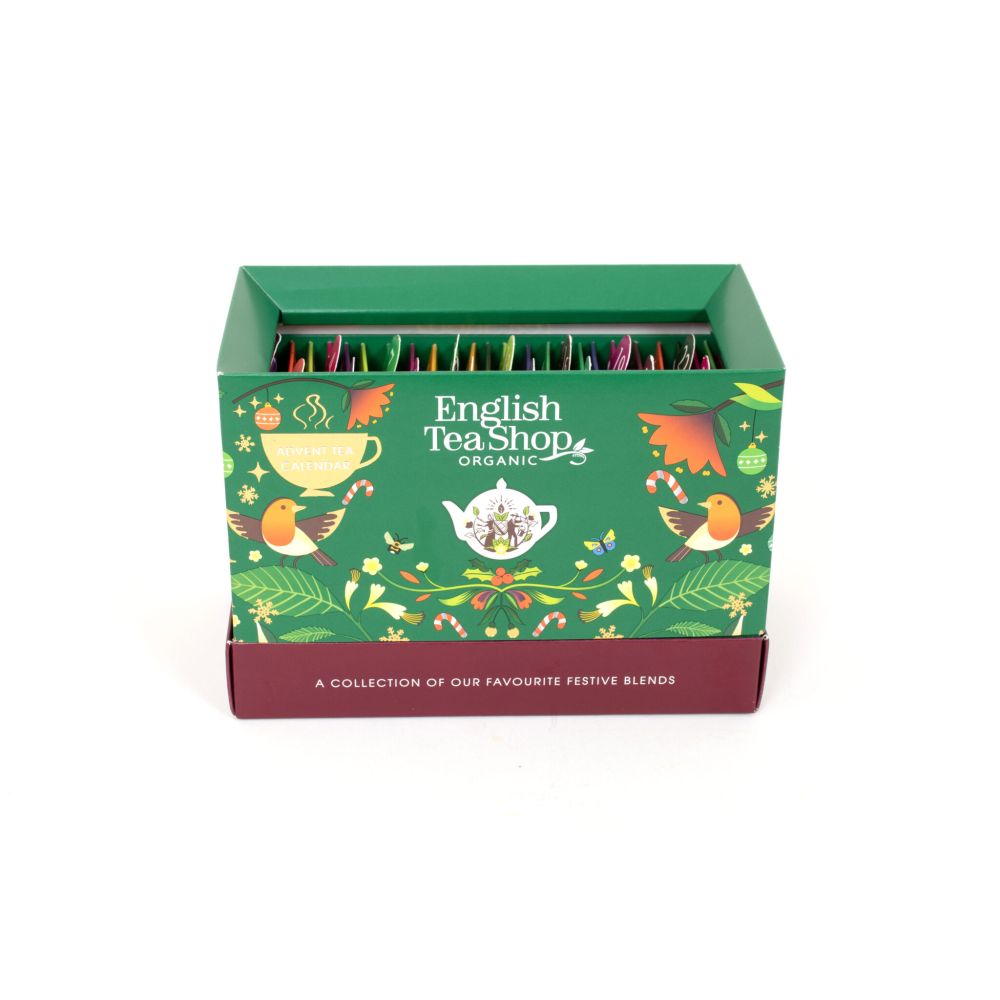 Kalendarz Adwentowy z herbatami - English Tea Shop - zielony, 25 szt.