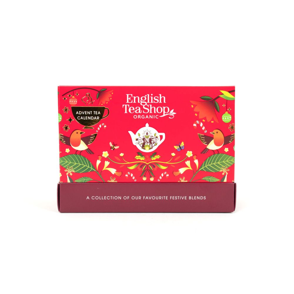 Kalendarz Adwentowy z herbatami - English Tea Shop - czerwony, 25 szt.