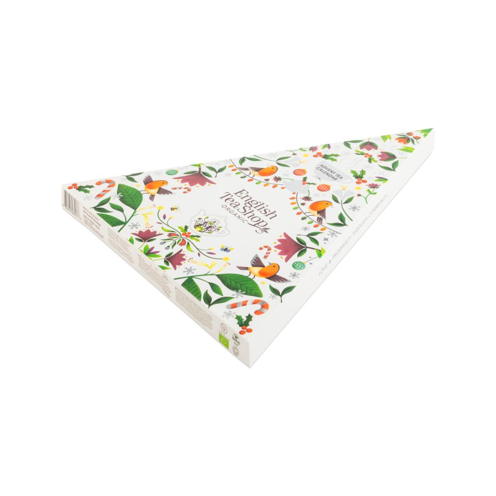 Advent Tea Calendar Christmas Tree - English Tea Shop - white, 25 pcs.