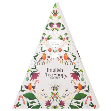 Advent Tea Calendar Christmas Tree - English Tea Shop - white, 25 pcs.