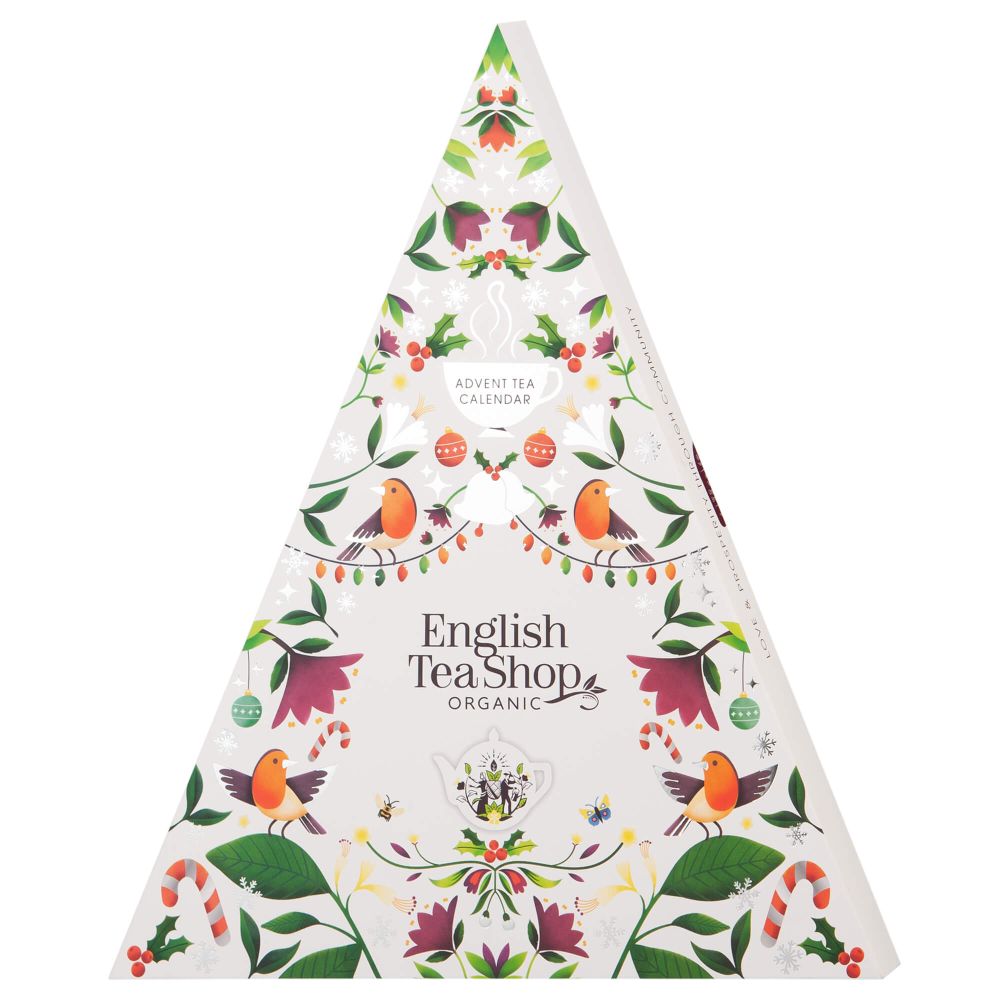 Advent Tea Calendar Christmas Tree - English Tea Shop - white, 25 pcs.