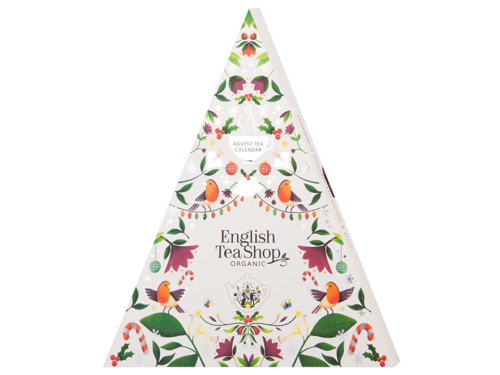 Kalendarz Adwentowy z herbatami Choinka - English Tea Shop - biały 25 szt.