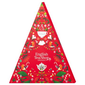 Advent Tea Calendar Christmas Tree - English Tea Shop - red, 25 pcs.