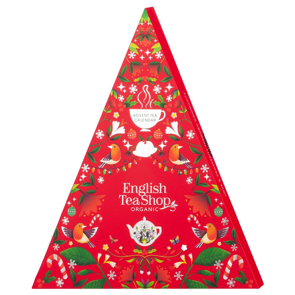 Advent Tea Calendar Christmas Tree - English Tea Shop - red, 25 pcs.