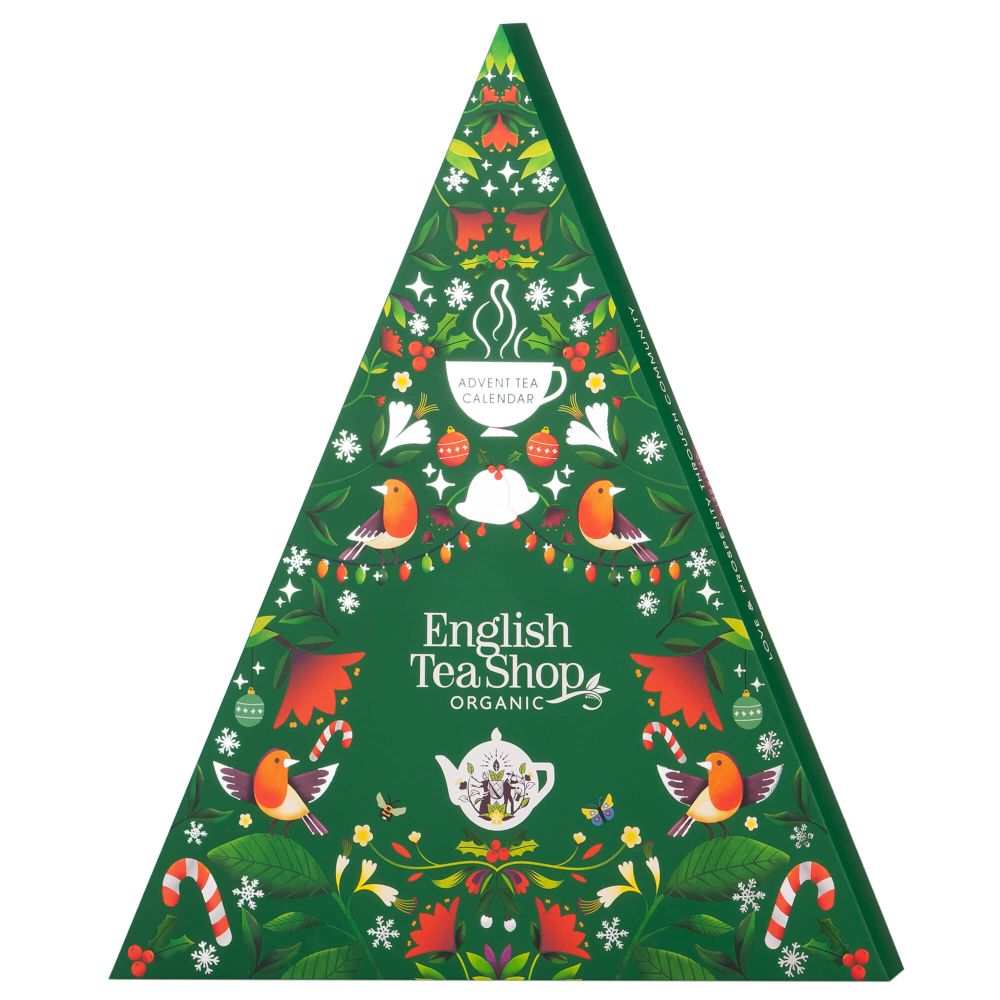 Advent Tea Calendar Christmas Tree - English Tea Shop - green, 25 pcs.