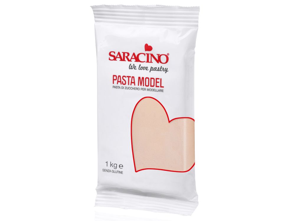 Modelling sugar paste, fondant - Saracino - beige, 1 kg