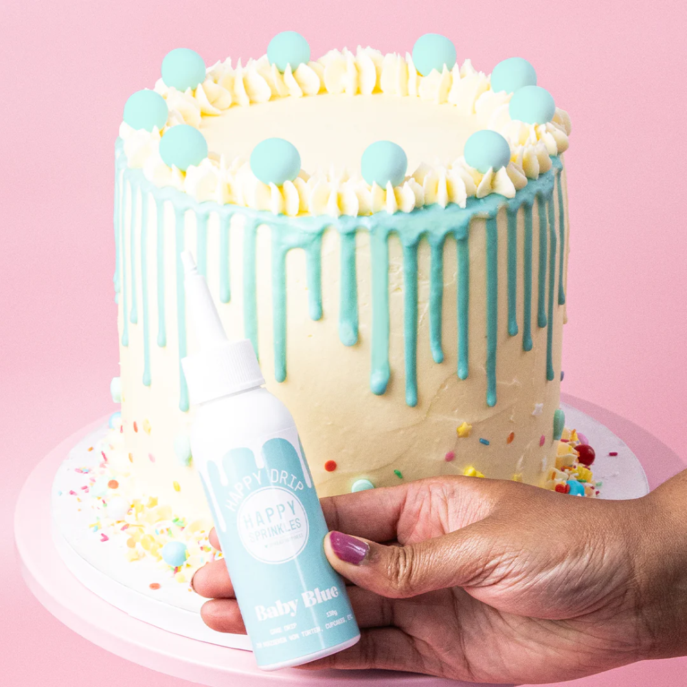 Chocolate Topping Happy Drip - Happy Sprinkles - Baby Blue, 130 g
