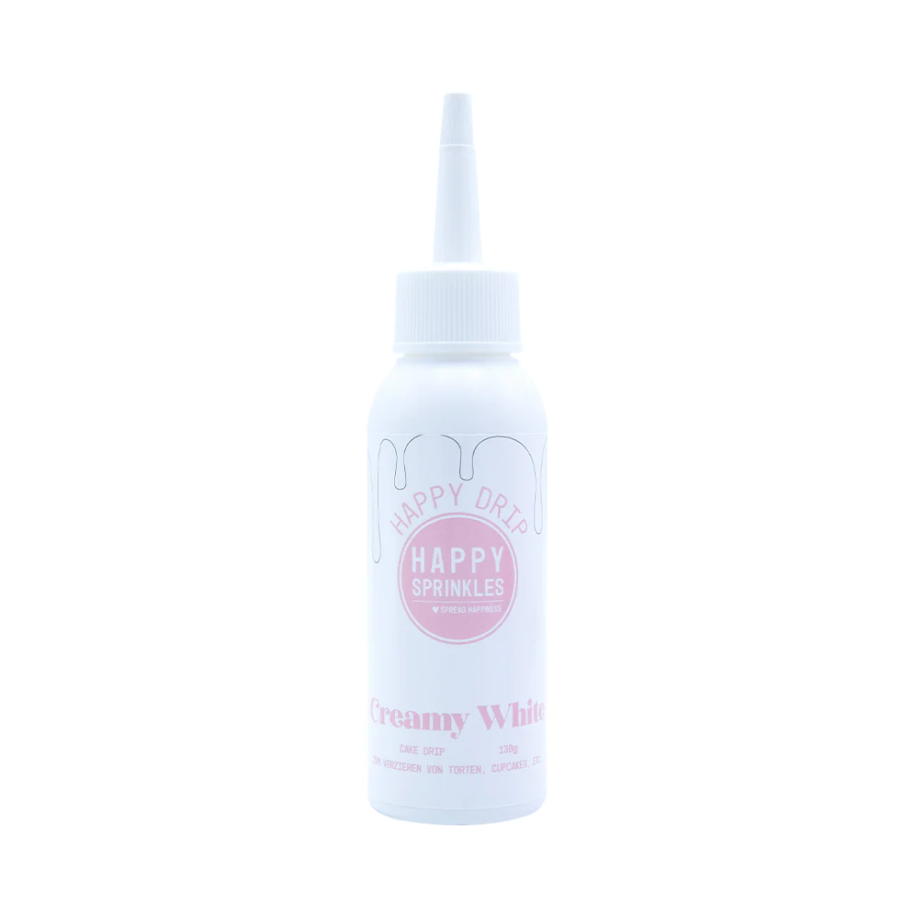 Polewa czekoladowa Happy Drip - Happy Sprinkles - Creamy White, 130 g
