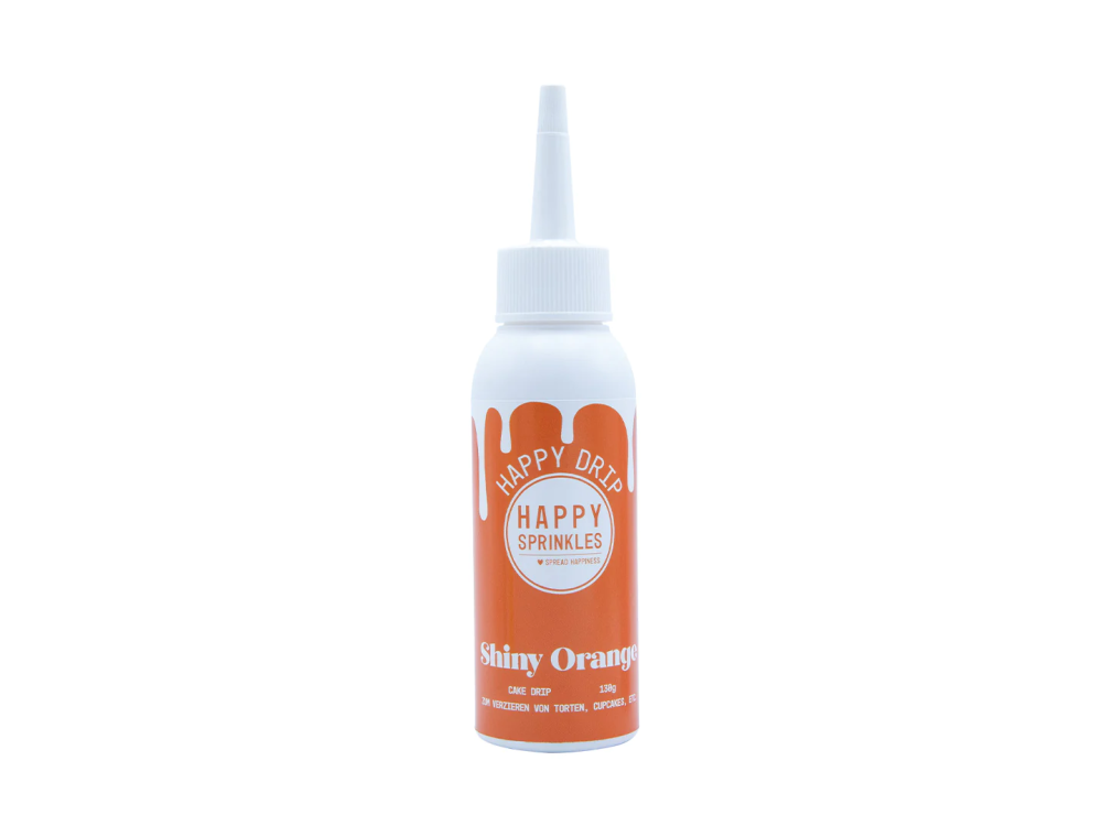 Polewa czekoladowa Happy Drip - Happy Sprinkles - Shiny Orange, 130 g
