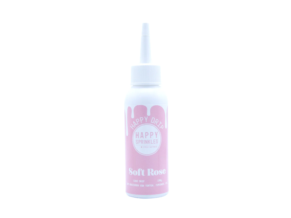 Polewa czekoladowa Happy Drip - Happy Sprinkles - Soft Rose, 130 g
