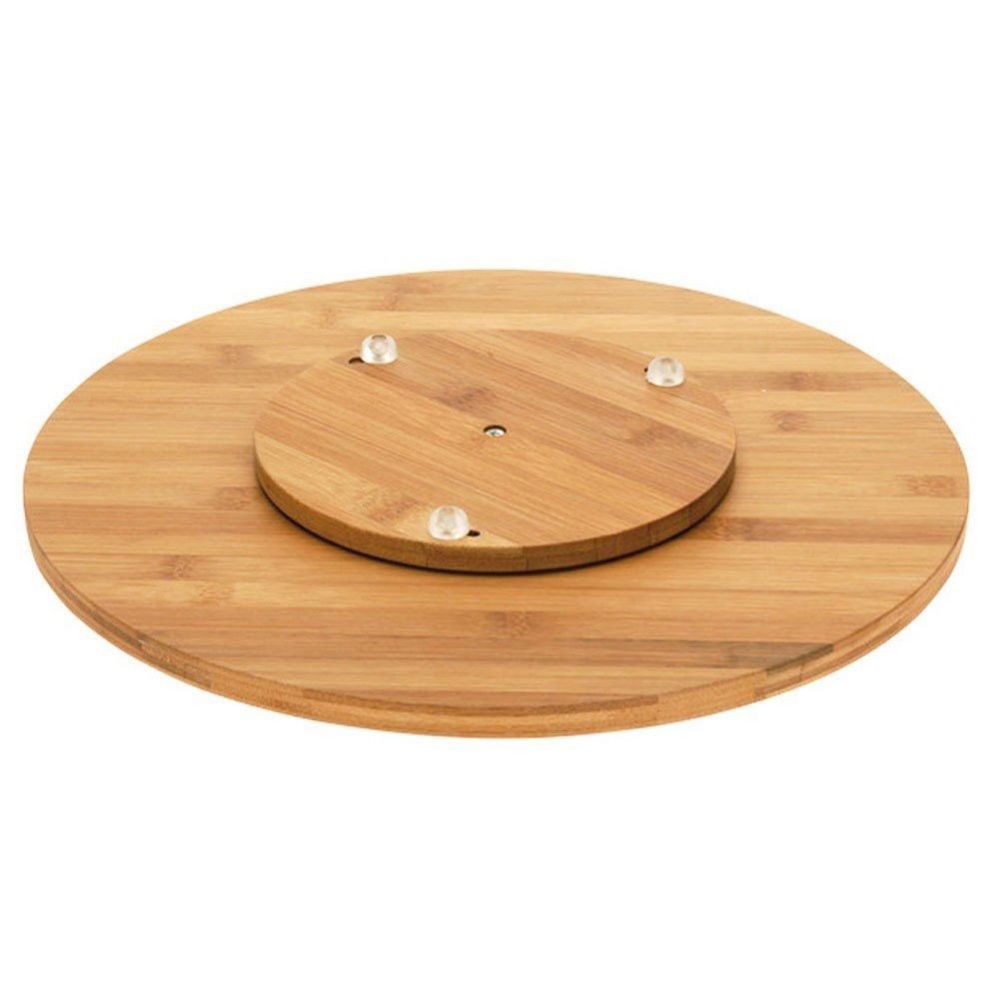 Patera drewniana obrotowa do ciast i pizzy - Orion - 35 cm