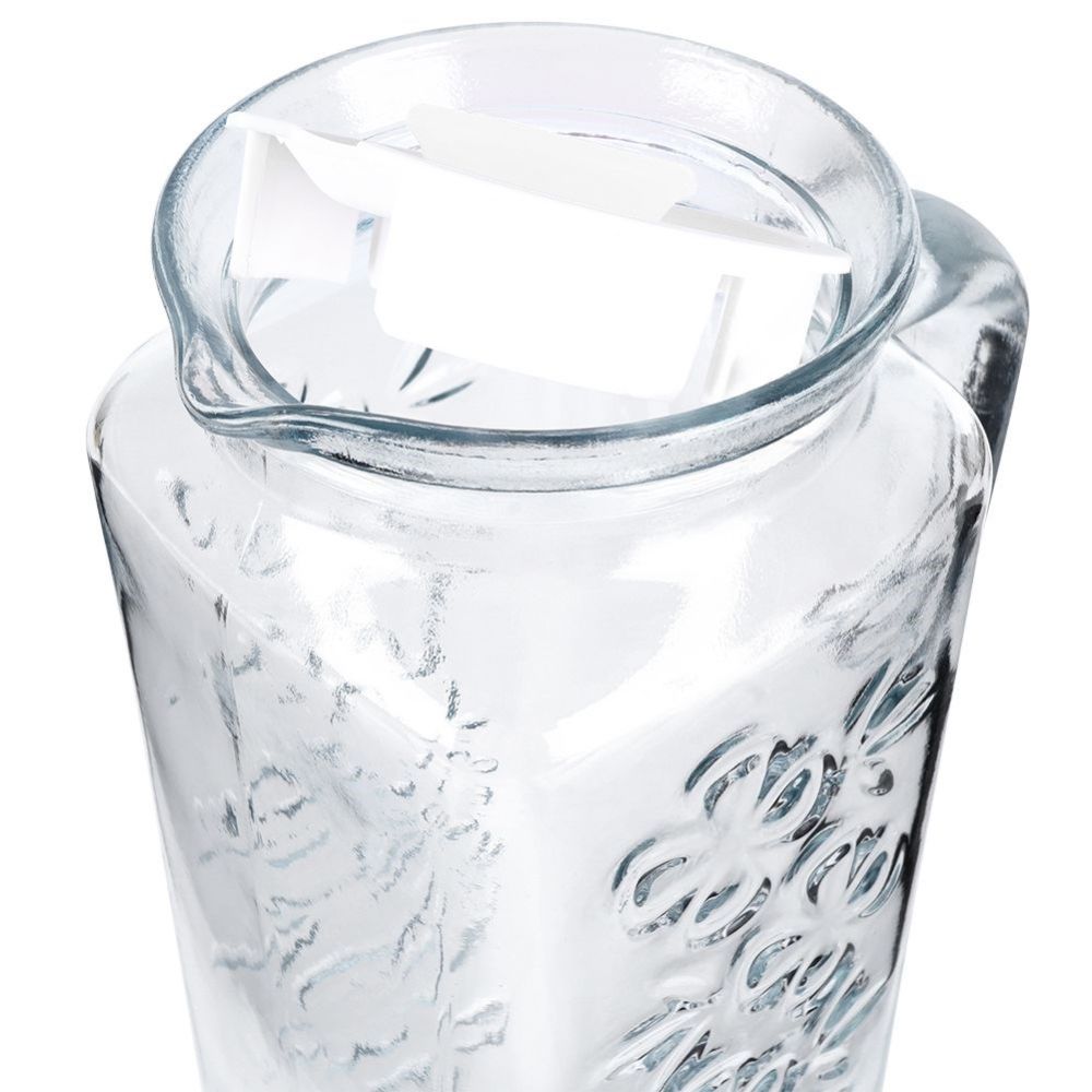 Jug with handle and lid - Orion - glass, 1,2 L