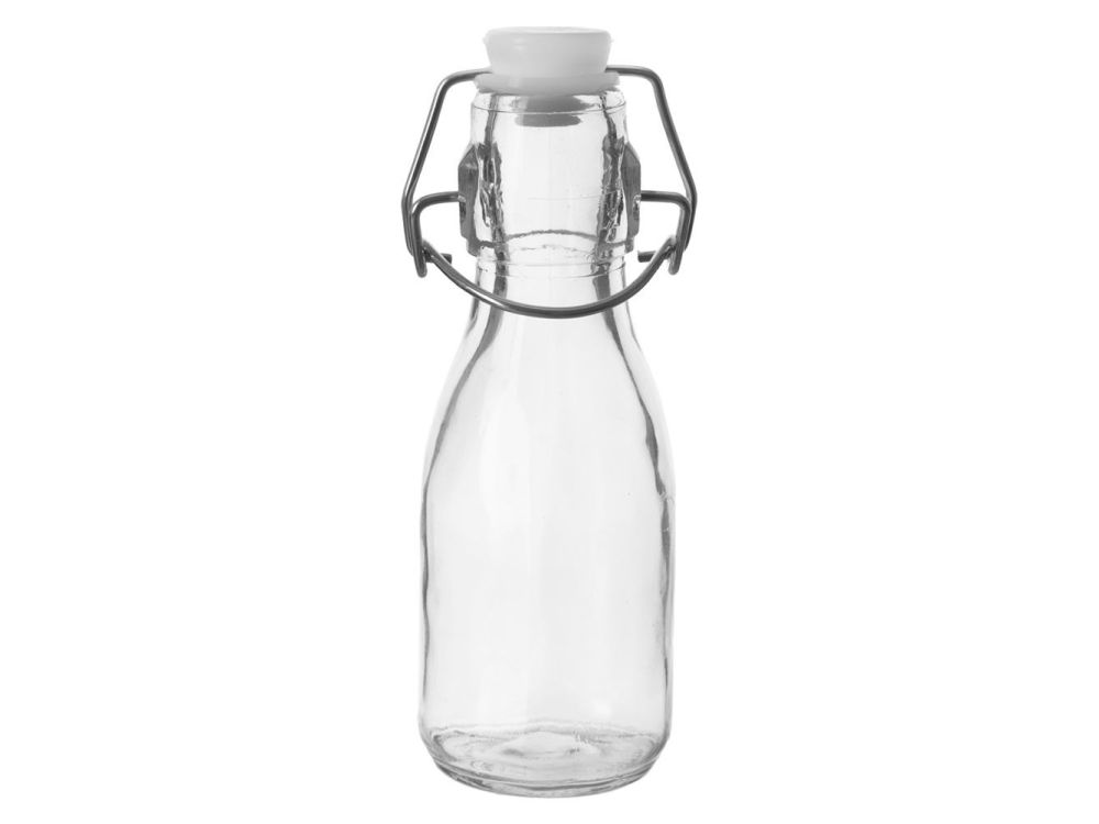 Glass bottle with clip - Orion - 160 ml