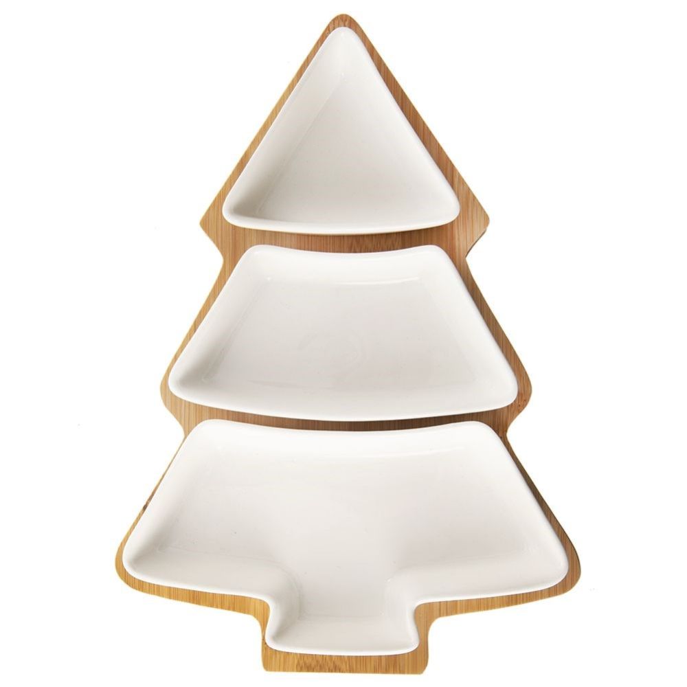 Set of porcelain bowls for snacks - Orion - Christmas Tree