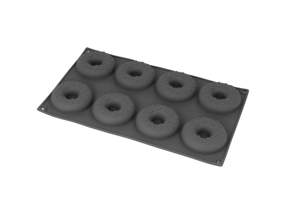 Silicone mold for donuts - 8 pcs.