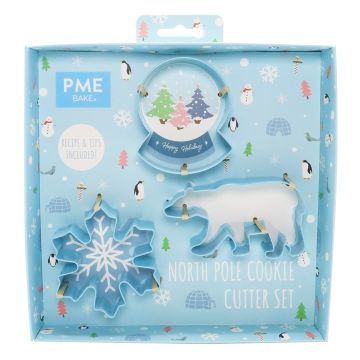 Cookie cutters North Pole - PME - 3 pcs.