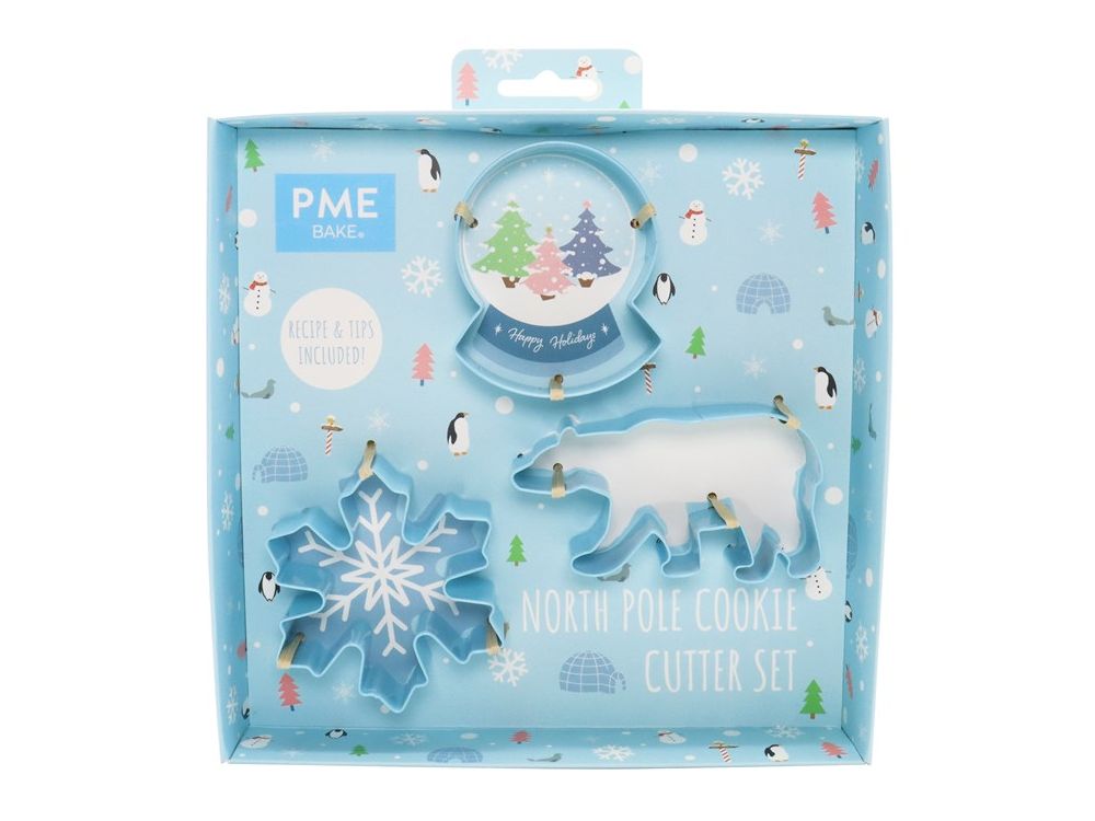 Cookie cutters North Pole - PME - 3 pcs.