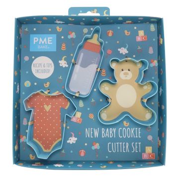 Cookie cutters New Baby - PME - 3 pcs.