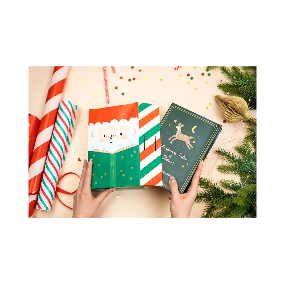 Decorative gift box Santa Claus - PartyDeco - 6 x 22.5 x 15 cm