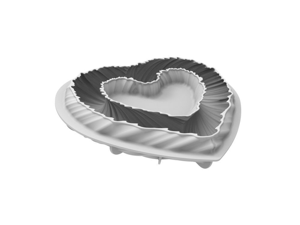 Forma silikonowa 3D - SilikoMart - Heartbeat, 22 x 25 cm