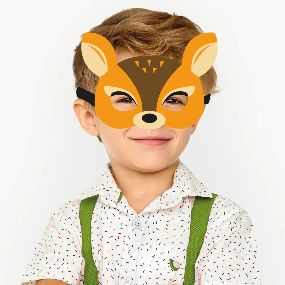 Maska filcowa dla dziecka - Sarna
