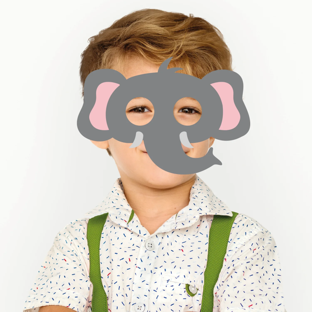 Felt mask for children - Elephant