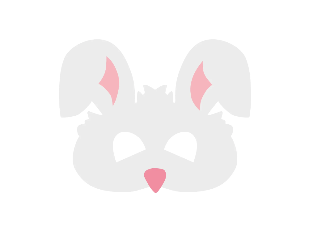 Felt mask for children - Bunny