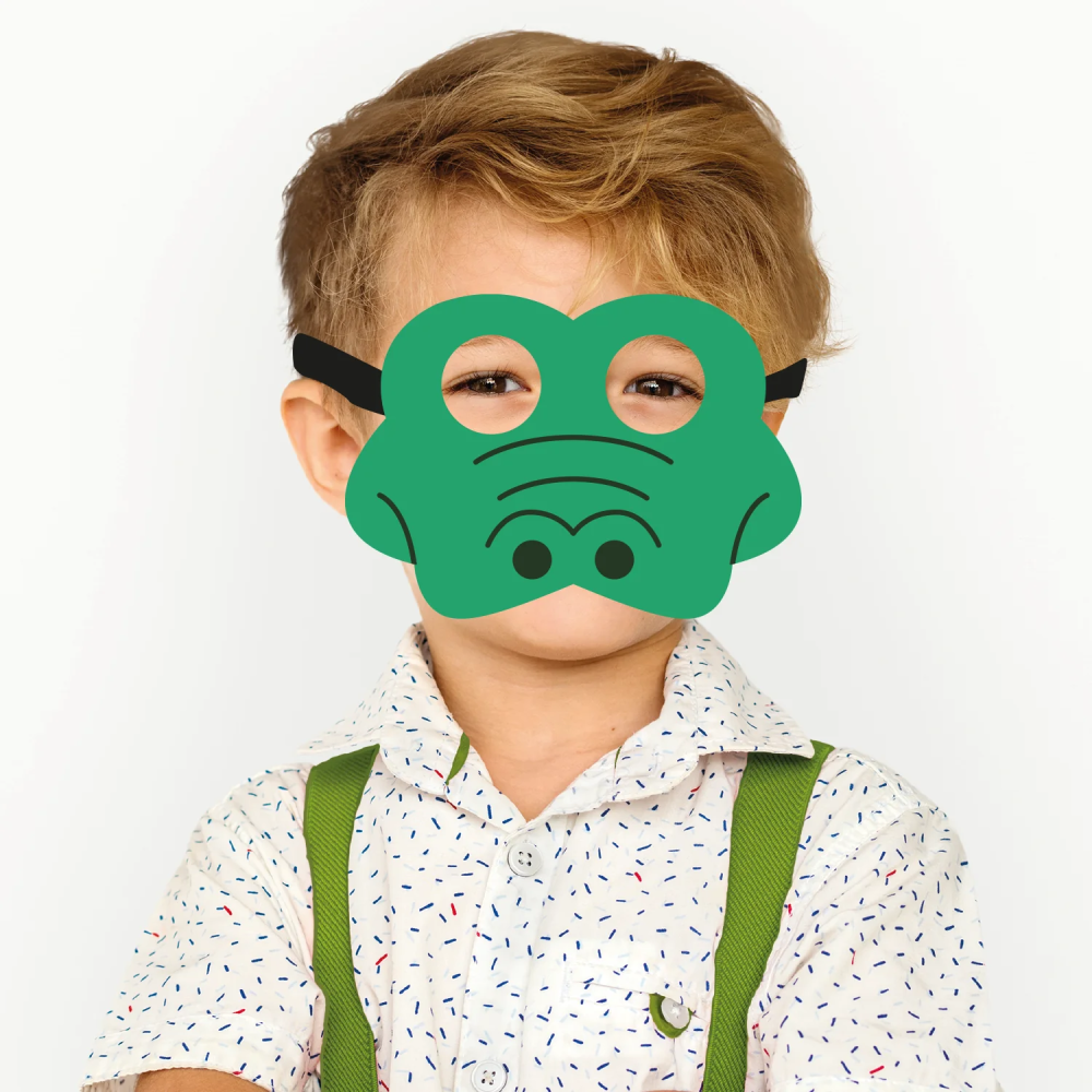 Felt mask for children - Crocodile