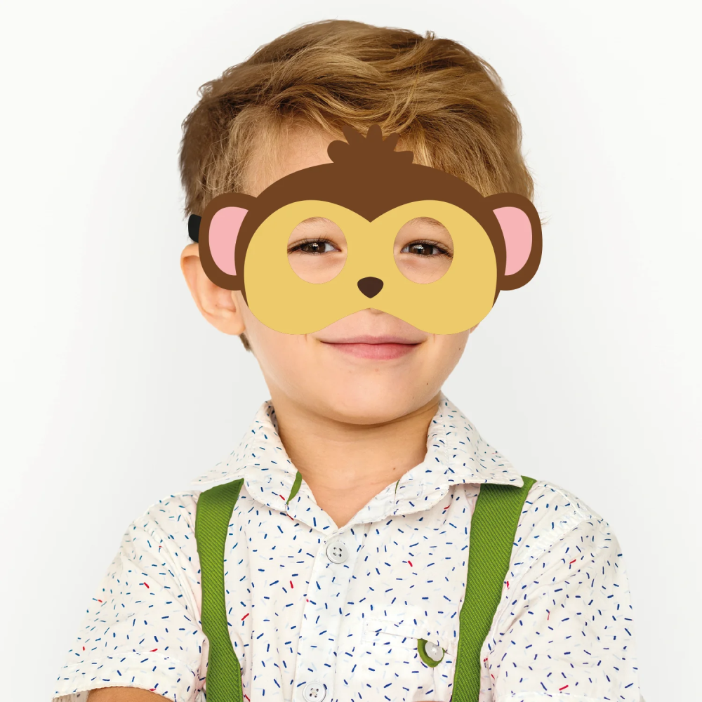 Felt mask for children - Monkey