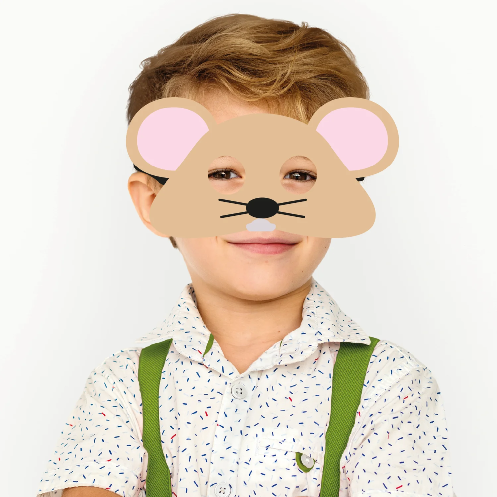 Maska filcowa dla dziecka - Mysz