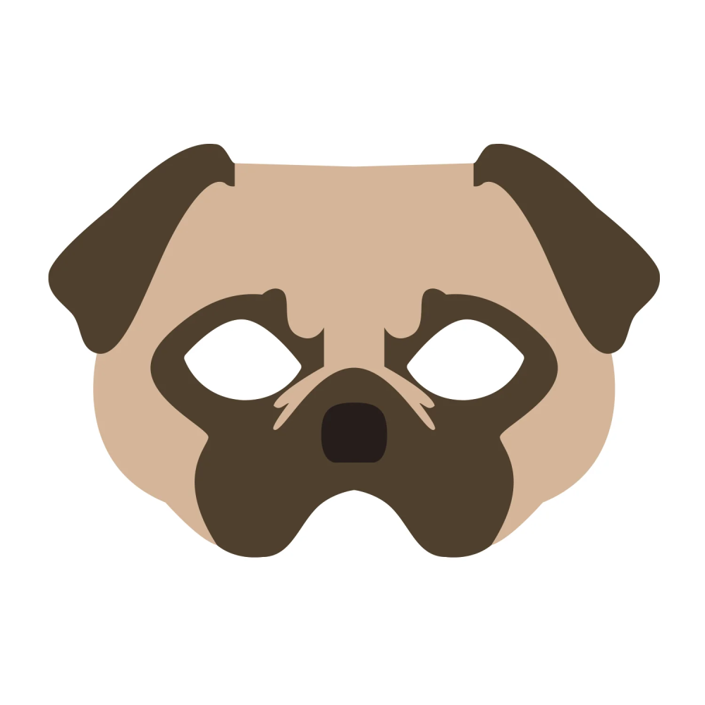 Maska filcowa dla dziecka - Pies