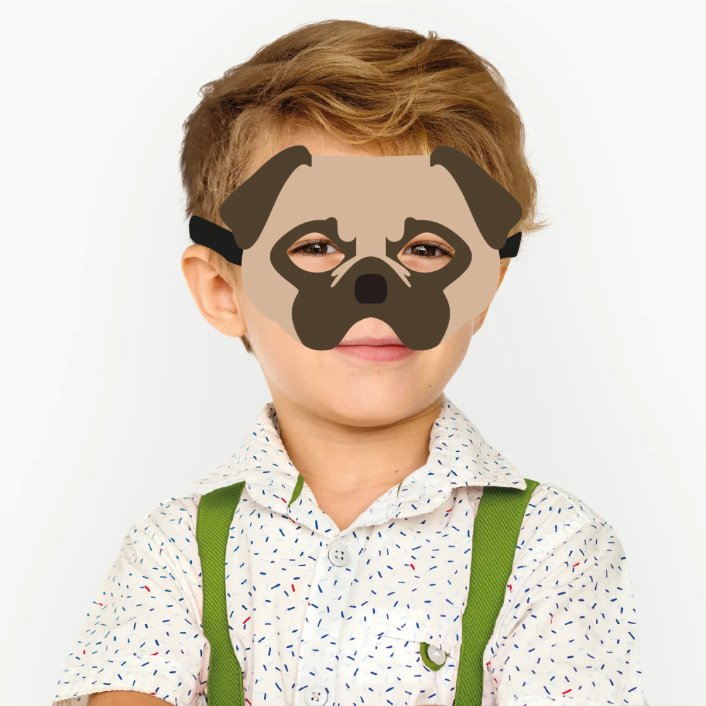 Maska filcowa dla dziecka - Pies