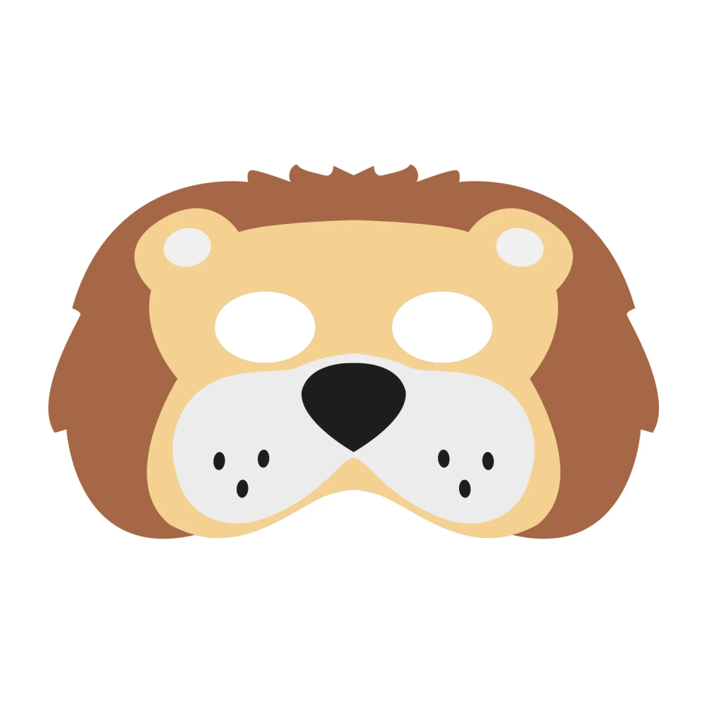 Felt mask for children - Lion