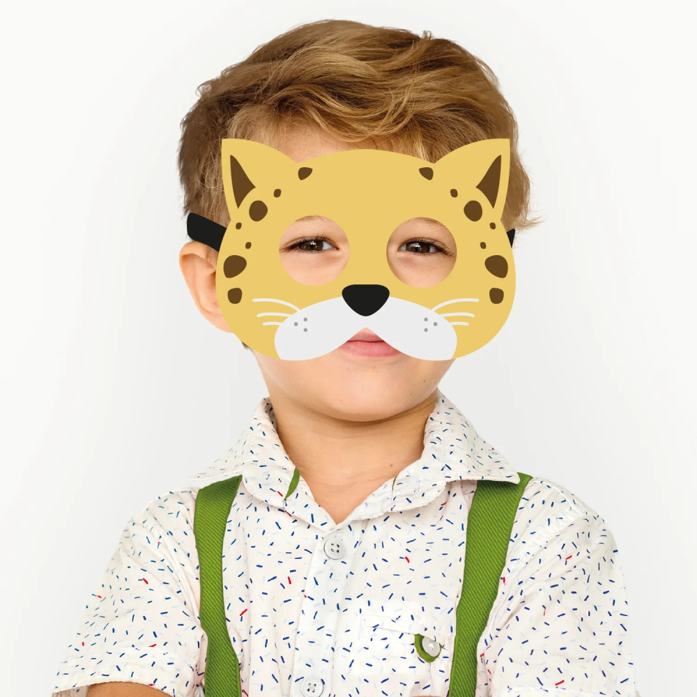 Felt mask for children - Leopard