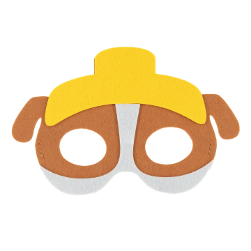 Felt mask for children - Builder Dog