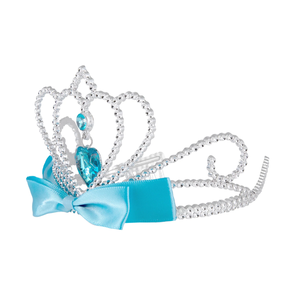 Crown for a child - Silver with blue gems