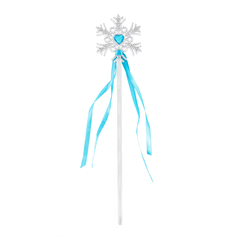 Magic wand Snowflake - Silver with blue gem
