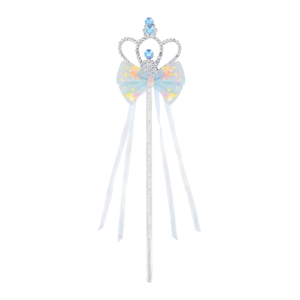 Magic wand Crown - Silver with blue gems