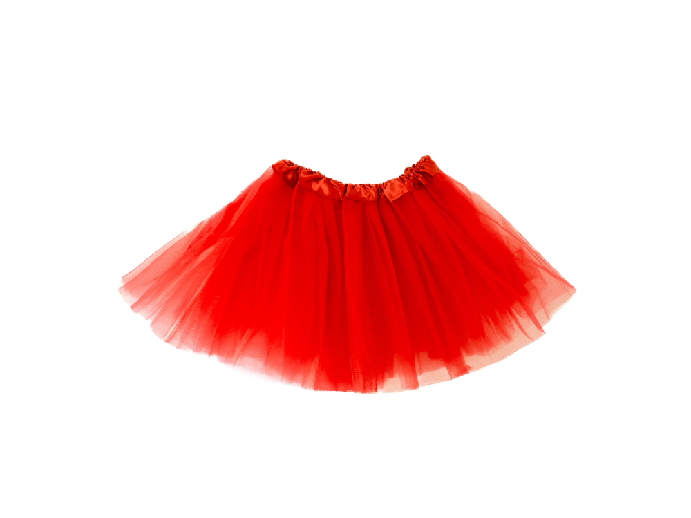 Tulle skirt for children - red