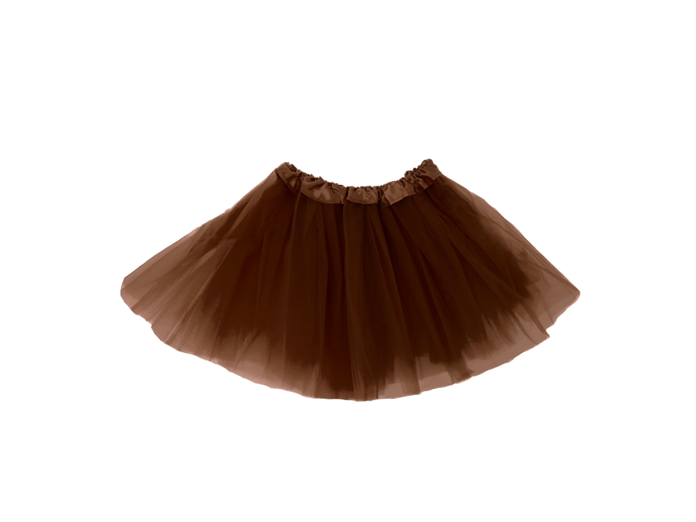 Tulle skirt for children - brown