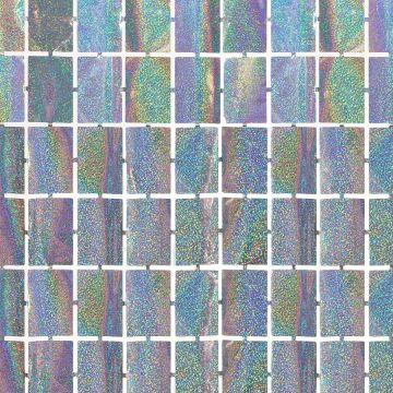 Party curtain Square - holographic silver, 100 x 200 cm