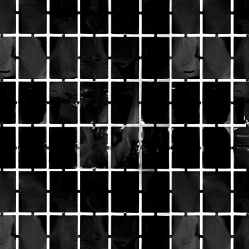 Party curtain Square - black, 100 x 200 cm